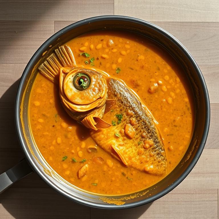 Masoor Dal with Fish Head