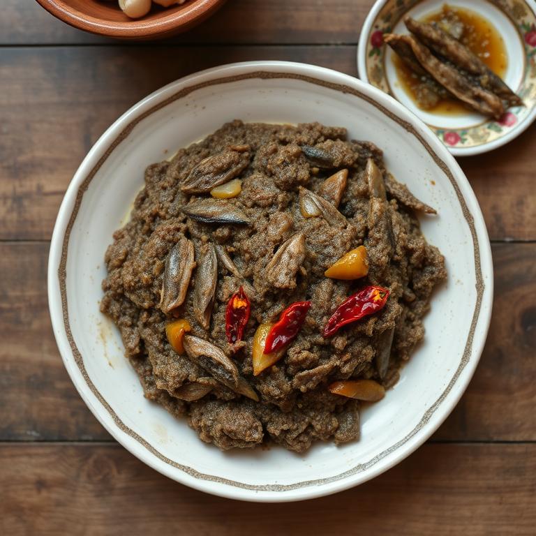 Shutki Bharta (Dried Fish Mash) by Jahanara's Sylheti Kitchen