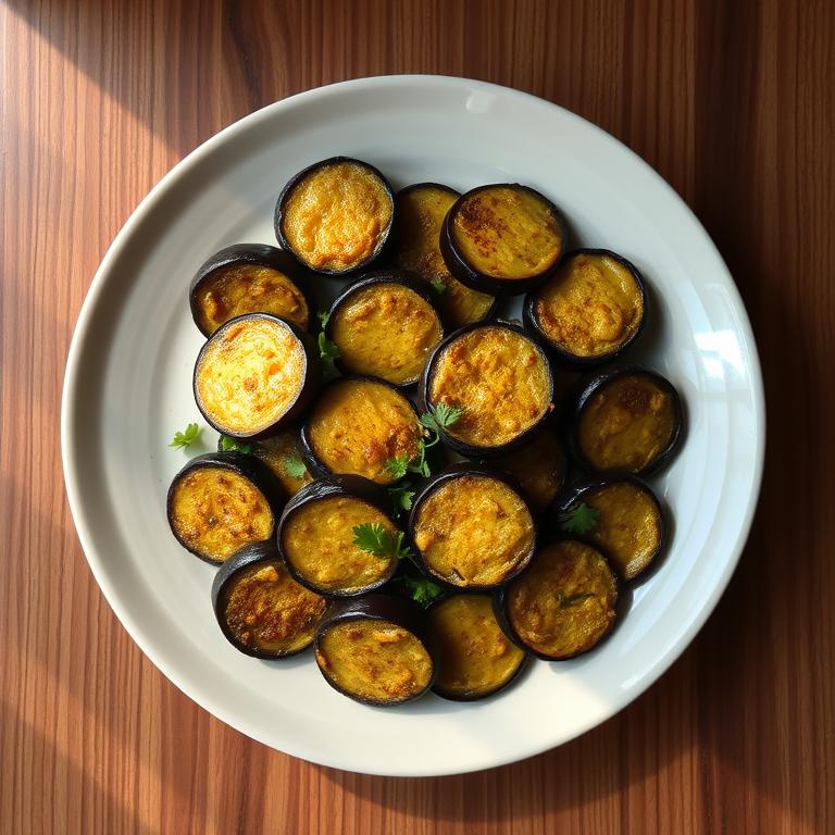 Begun Bhaji (Eggplant Fry) by Kamrunnahar's Rangpur Bhog