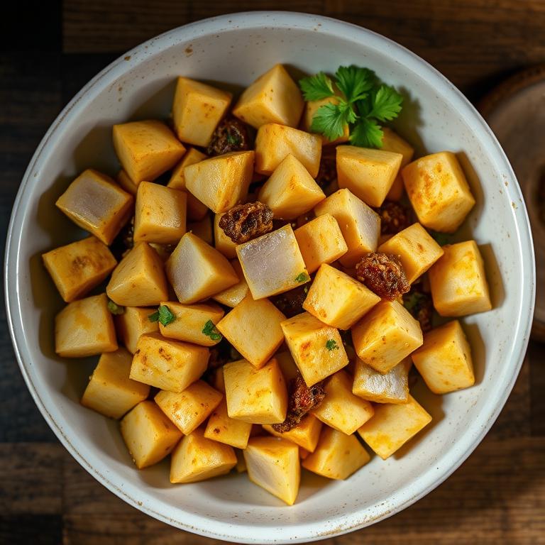 Kochu Bhaji (Taro Stir-fry) by Maya's Khabar Ghor