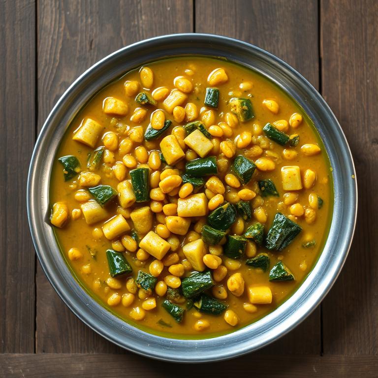 Sabji Dal (Dal with Vegetables)