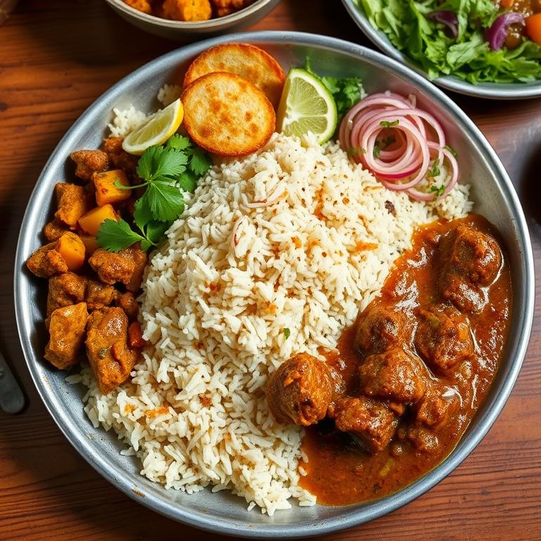Wedding Polau with Mutton Korma