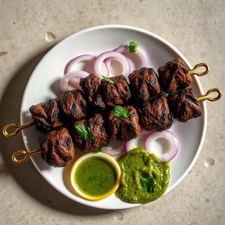 Shik Kebab (Grilled Skewers) by Rumi's Ranna Ghor