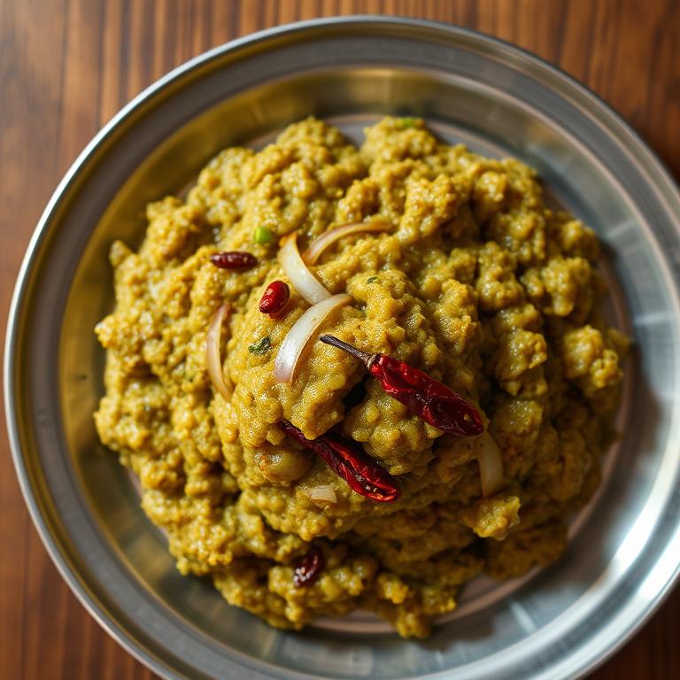 Data Bharta (Amaranth Stem Mash) by Sufia's Mishti Ahar