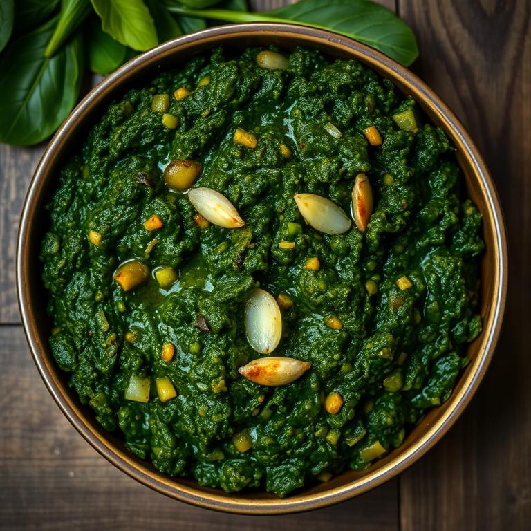 Puishak Bharta (Malabar Spinach Mash) by Tasnim's Home Kitchen