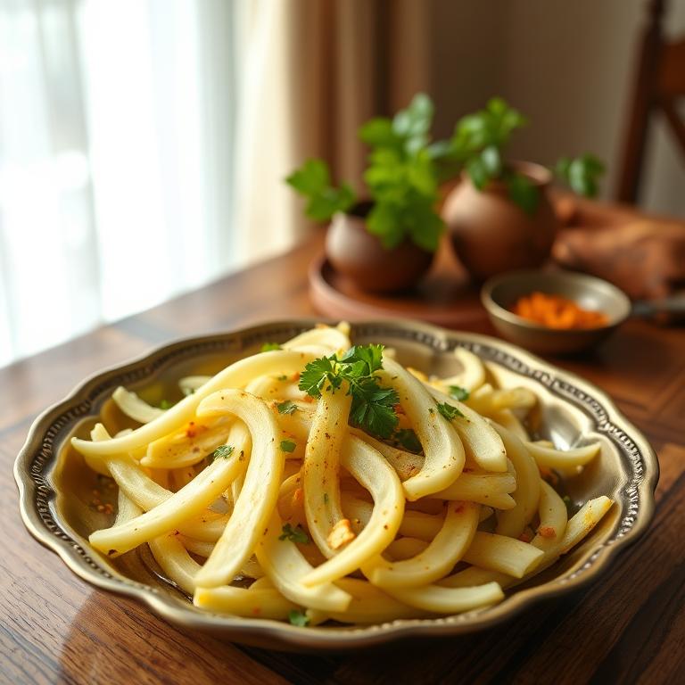Chichinga Bhaji (Snake Gourd) by Amina's Kitchen
