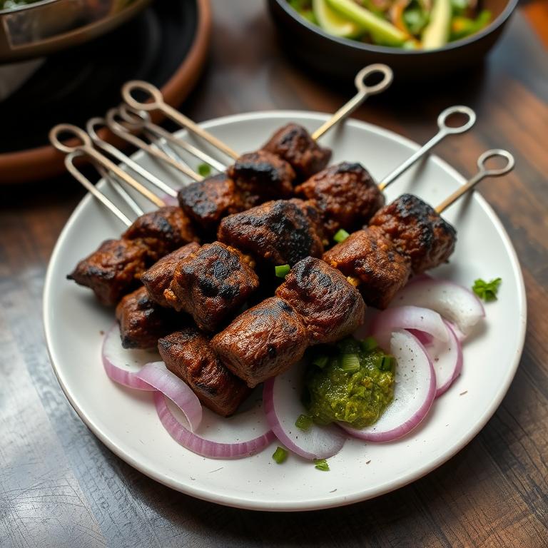 Shik Kebab (Grilled Skewers) by Bhabi Khaleda's Bawarchi