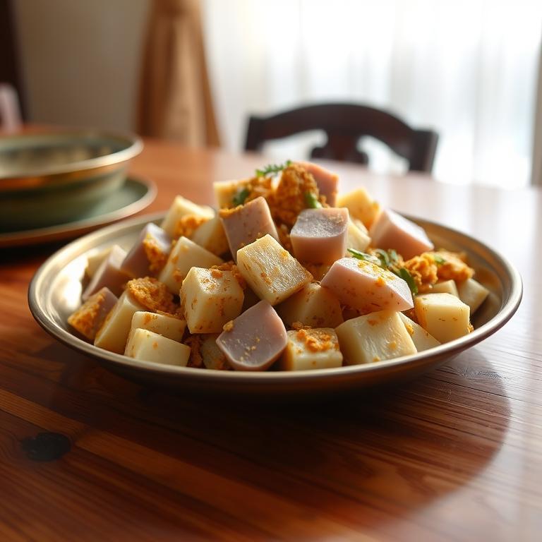 Kochu Bhaji (Taro Stir-fry) by Bilkis's Barisal Kitchen
