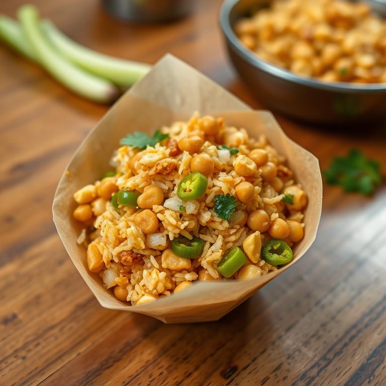 Jhal Muri (Spicy Puffed Rice Mix)