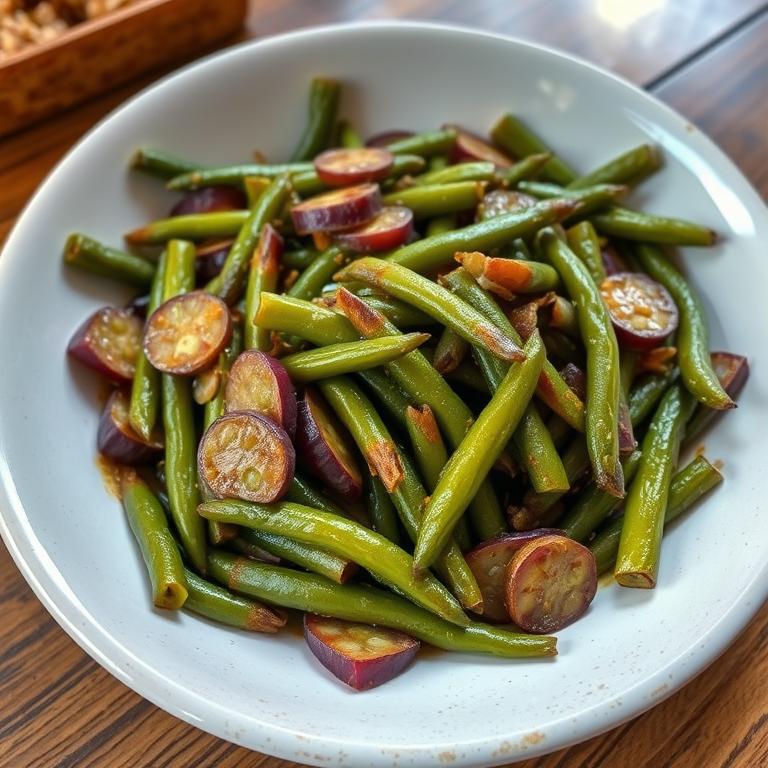 Sheem Bhaji (Flat Bean) by Jahanara's Sylheti Kitchen