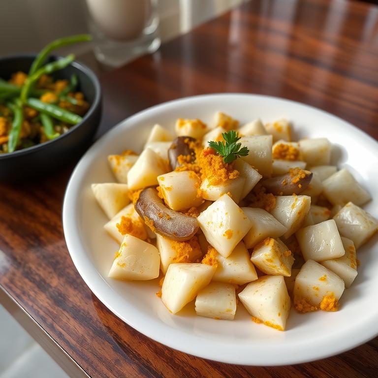 Kochu Bhaji (Taro Stir-fry) by Kamrunnahar's Rangpur Bhog