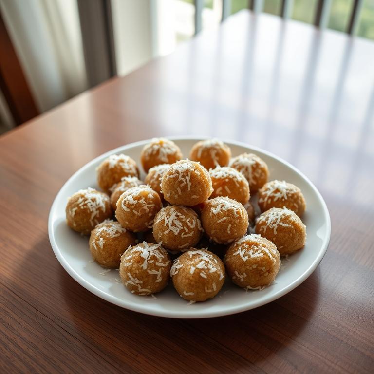 Narkel Naru (Coconut Laddu) by Kamrunnahar's Rangpur Bhog