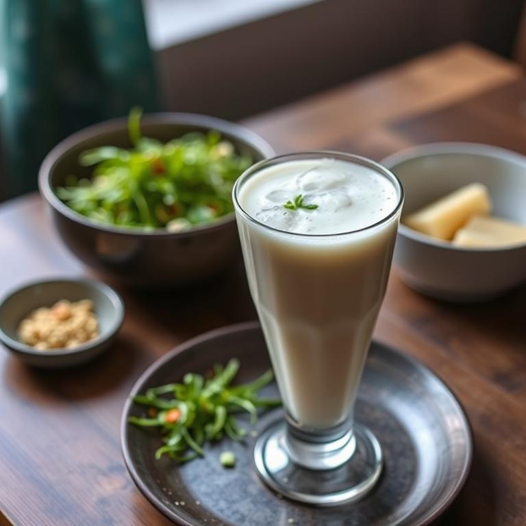 Lassi (Sweet Yogurt Drink) by Maya's Khabar Ghor