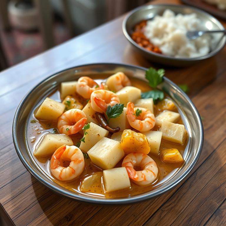 Lau Chingri Chochchori (Bottle Gourd with Shrimp Stew) by Maya's Khabar Ghor