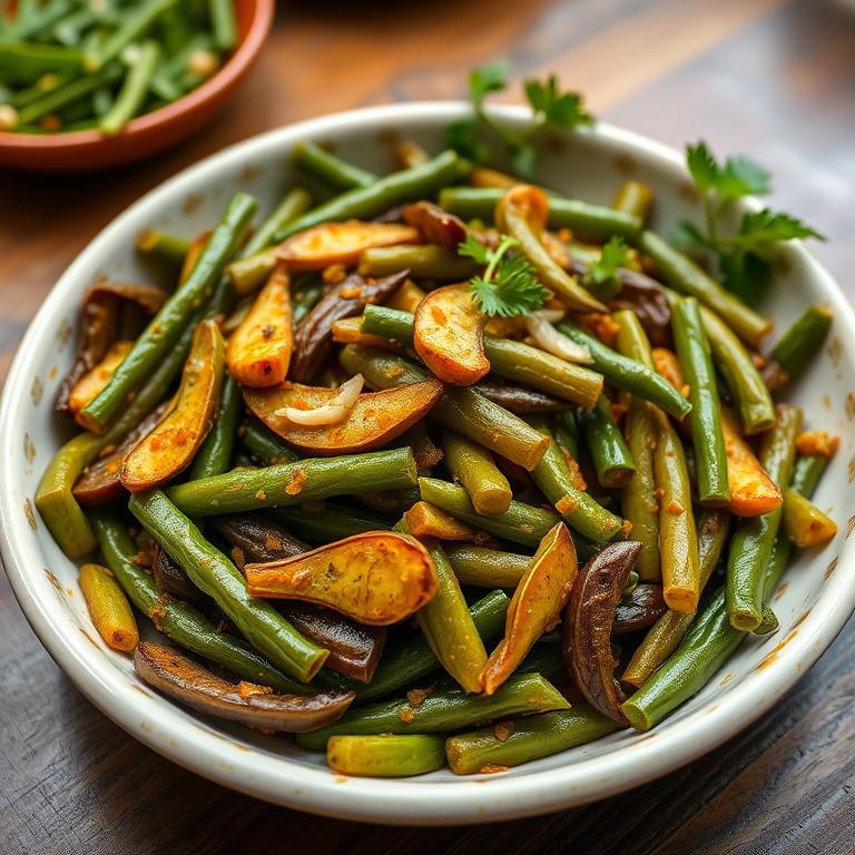 Sheem Bhaji (Flat Bean) by Maya's Khabar Ghor