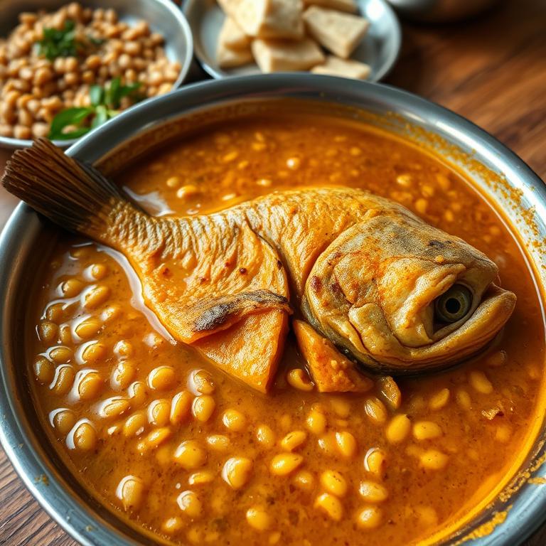 Masoor Dal with Fish Head by Parul's Samudrik Ranna