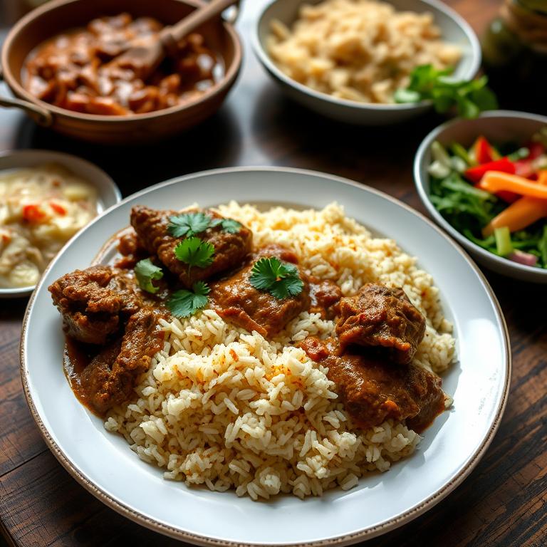 Wedding Polau with Mutton Korma by Parul's Samudrik Ranna