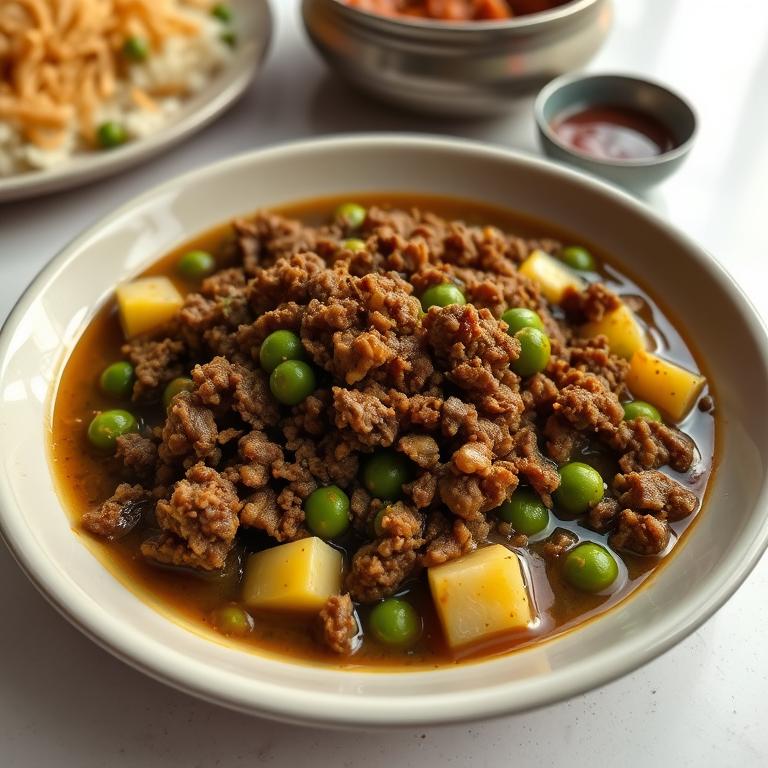 Keema (Minced Meat Curry) by Rumi's Ranna Ghor