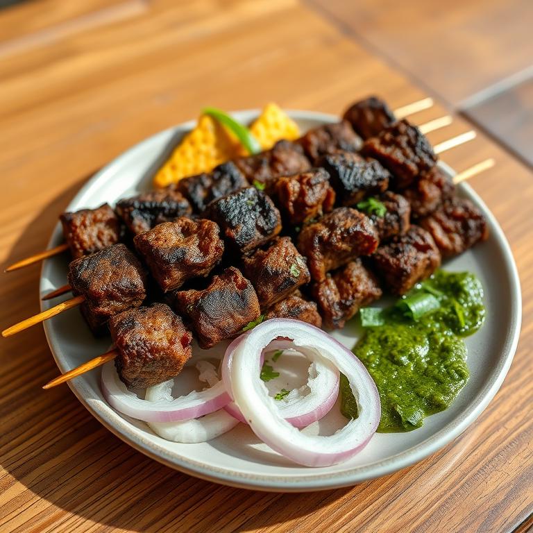 Shik Kebab (Grilled Skewers) by Rumi's Ranna Ghor