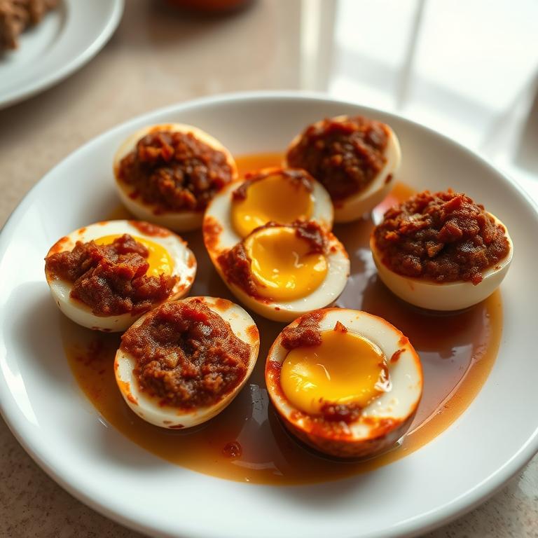 Dim Bhuna (Spiced Egg) by Rumi's Ranna Ghor