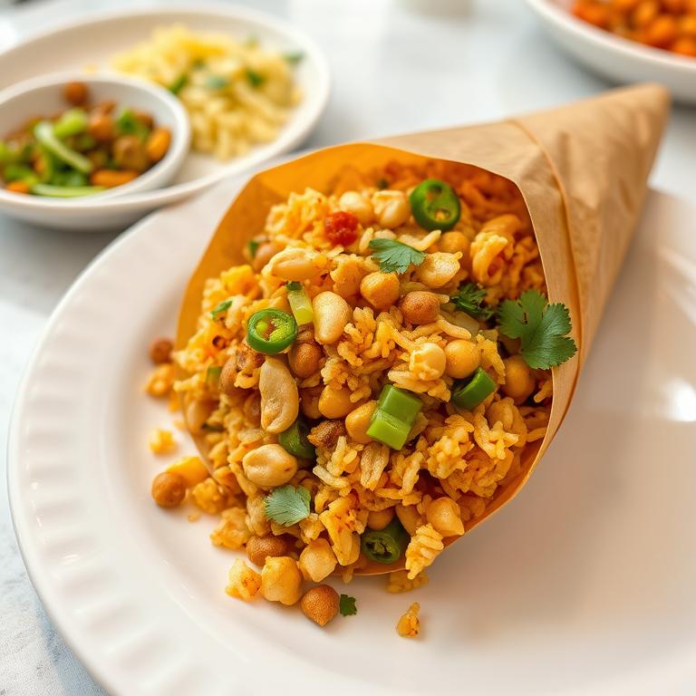 Jhal Muri (Spicy Puffed Rice Mix) by Rumi's Ranna Ghor