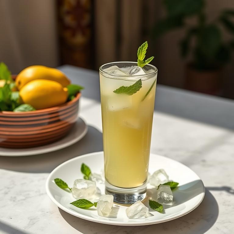 Lebu Pani (Lemon Mint Sherbet)