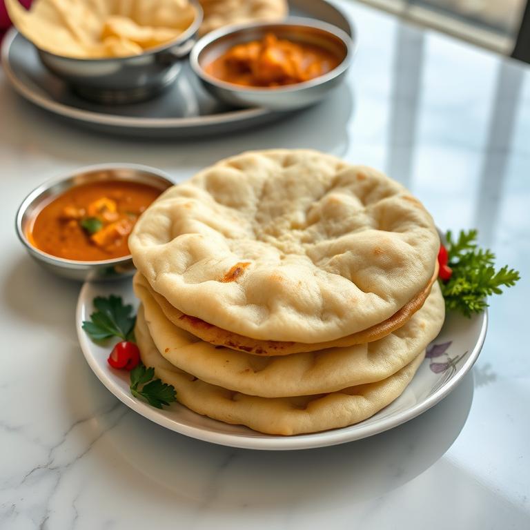 Luchi (Puffed Fried Bread)