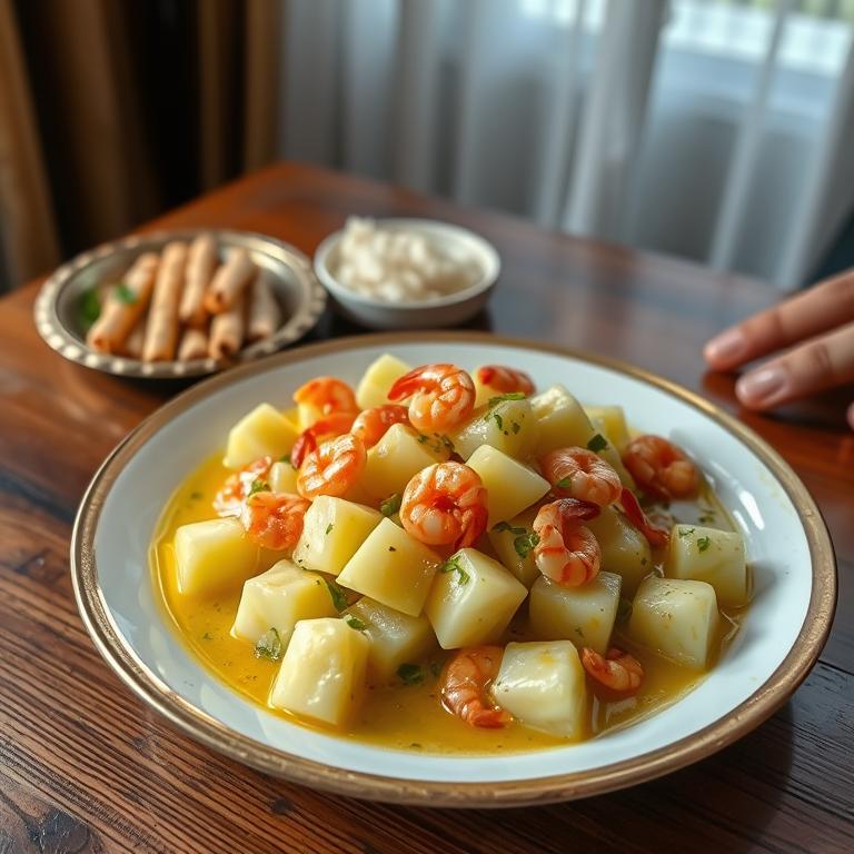 Lau Chingri (Gourd with Shrimp)