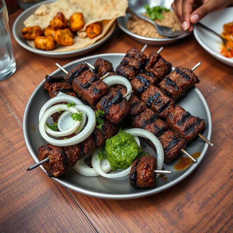 Shik Kebab (Grilled Skewers) by Bhabi Khaleda's Bawarchi