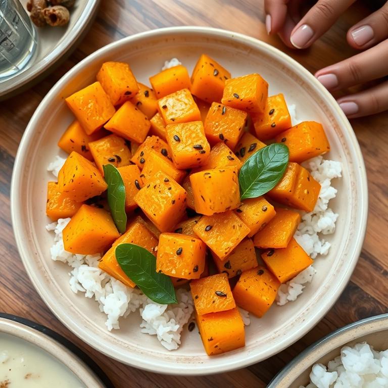 Mishti Kumra Bhaji (Sweet Pumpkin)