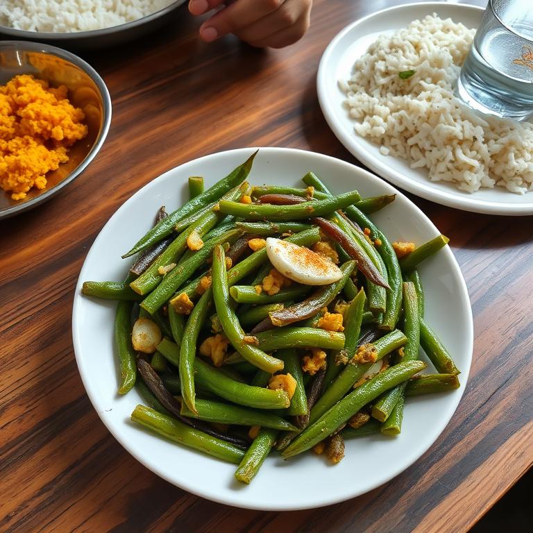 Sheem Bhaji (Flat Bean) by Bhabi Monowara's Uttor Bongo