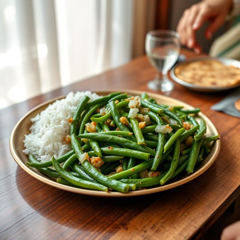 Borboti Bhaji (Long Bean) by Bilkis's Barisal Kitchen