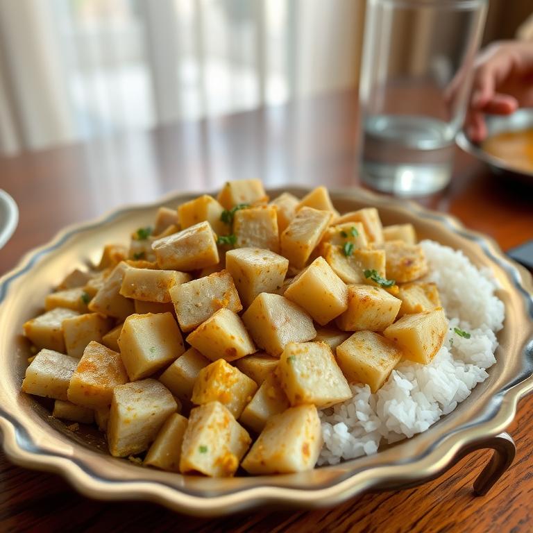 Kochu Bhaji (Taro Stir-fry) by Bilkis's Barisal Kitchen