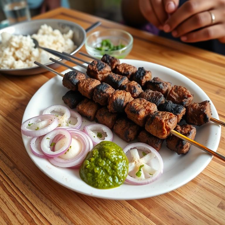 Shik Kebab (Grilled Skewers) by Hasina's Comilla Roshoi
