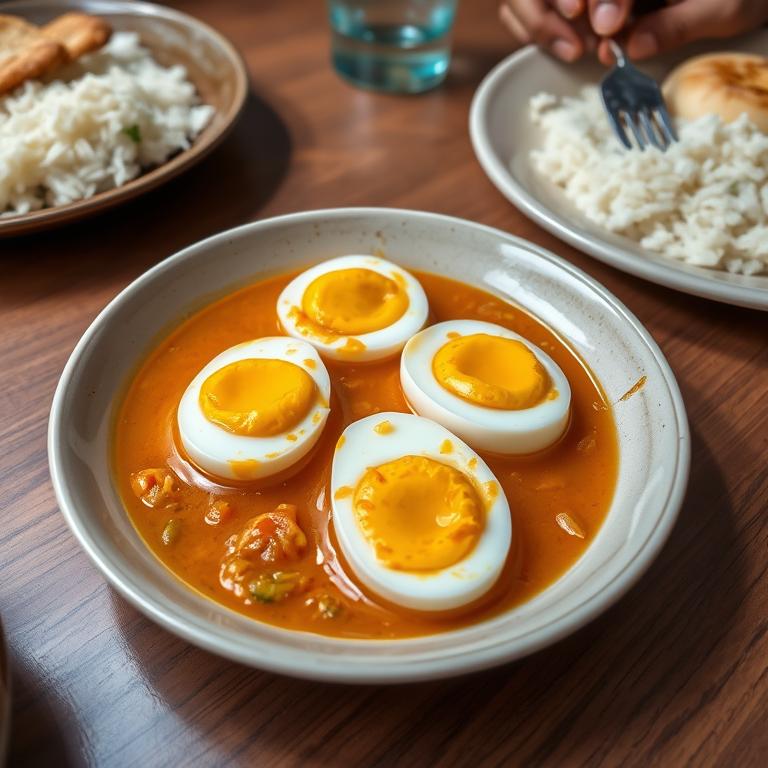 Dim Bhaji (Egg Curry) by Hasina's Comilla Roshoi
