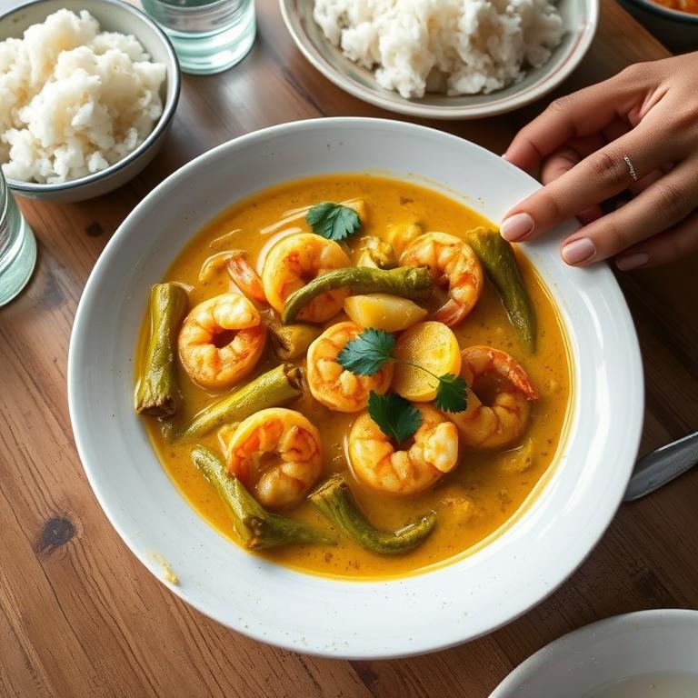 Kachu Loti Chochchori (Taro Stem Stew) by Hasina's Comilla Roshoi
