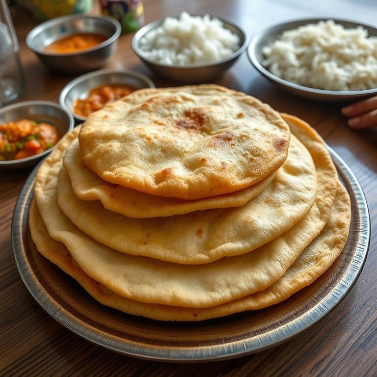 Luchi (Puffed Fried Bread) by Hasina's Comilla Roshoi