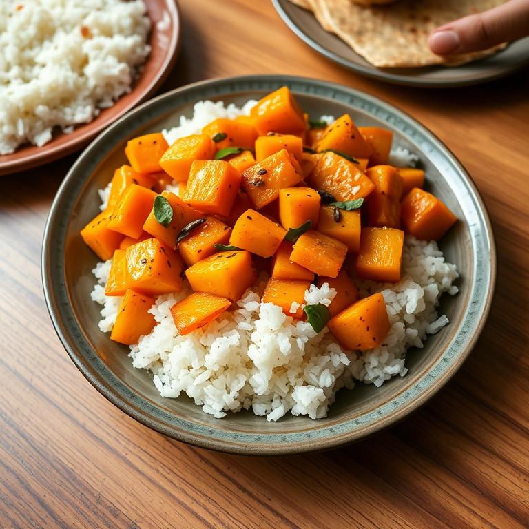 Mishti Kumra Bhaji (Sweet Pumpkin) by Hasina's Comilla Roshoi