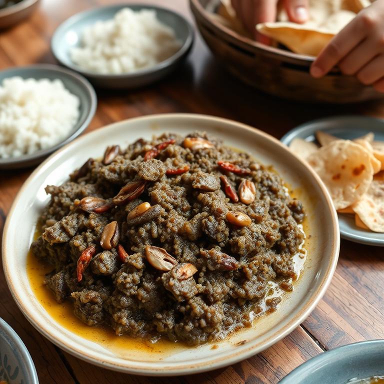 Shutki Bharta (Dried Fish Mash) by Jahanara's Sylheti Kitchen
