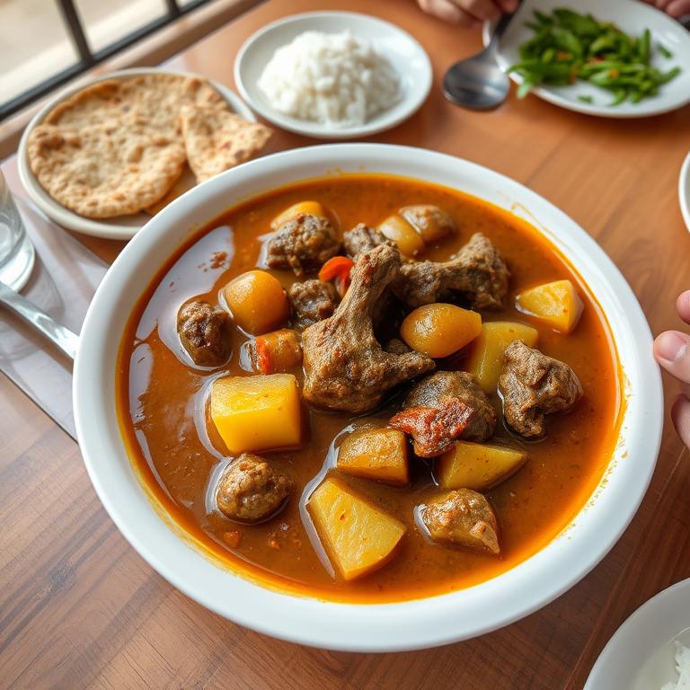 Mutton Curry (Khasir Mangsho) by Kamrunnahar's Rangpur Bhog