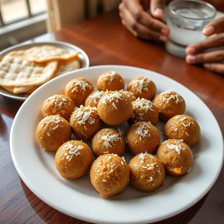 Narkel Naru (Coconut Laddu) by Kamrunnahar's Rangpur Bhog