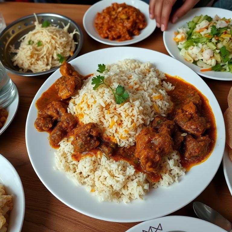 Wedding Polau with Mutton Korma