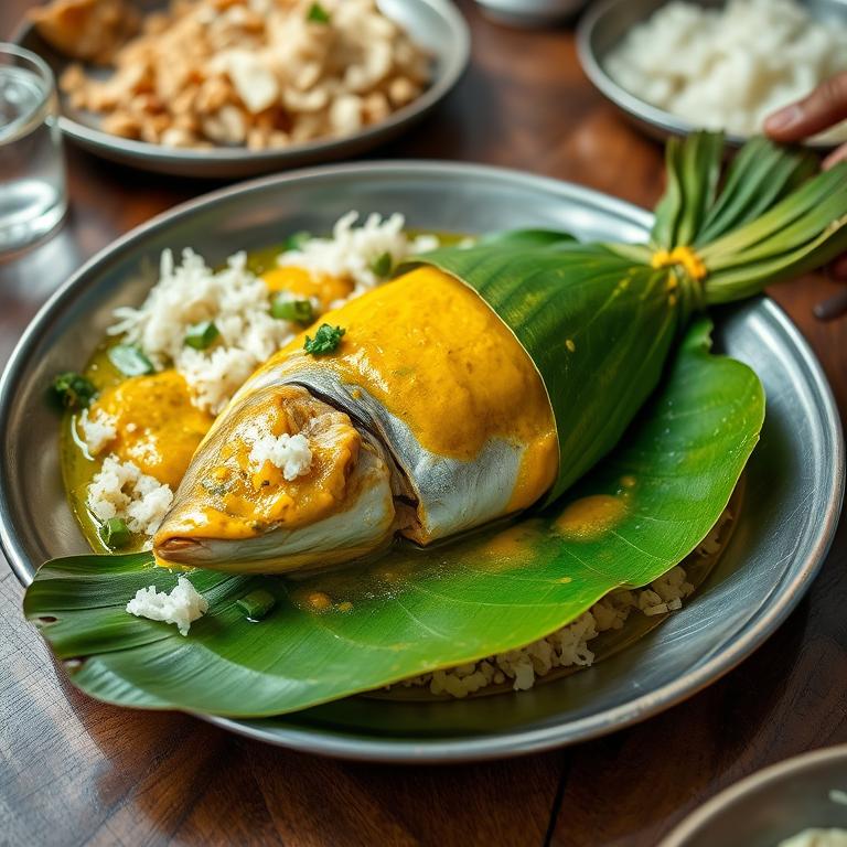 Ilish Bhapa (Steamed Hilsa) by Rokeya's Nawabi Dastarkhwan
