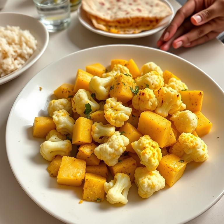Phulkopi Bhaji (Cauliflower) by Rumi's Ranna Ghor