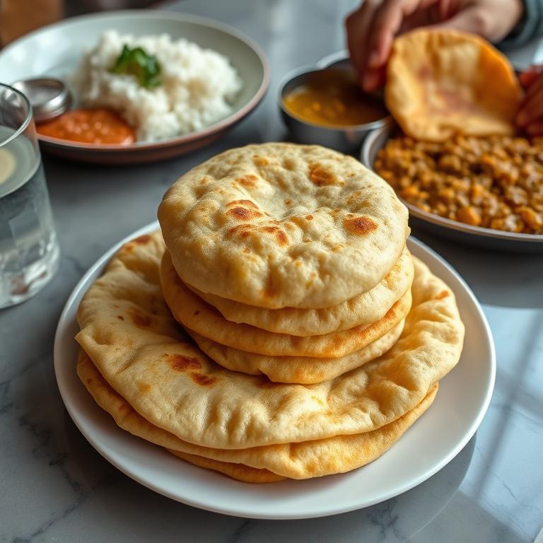 Luchi (Puffed Fried Bread) by Salma's Ranna Bari