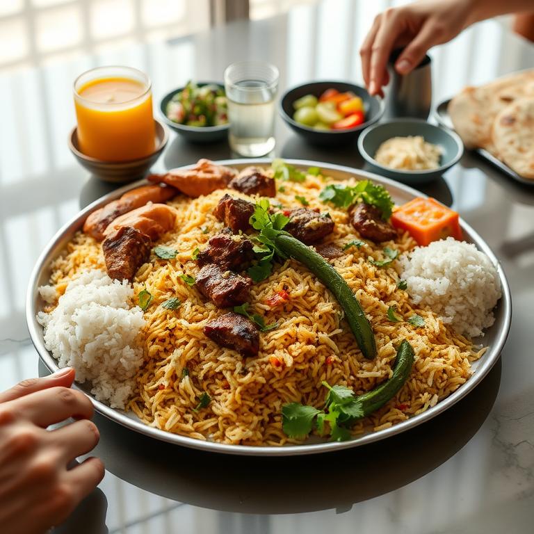 Wedding Kacchi Biryani Platter by Salma's Ranna Bari