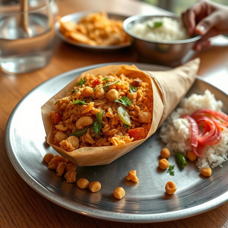 Jhal Muri (Spicy Puffed Rice Mix)