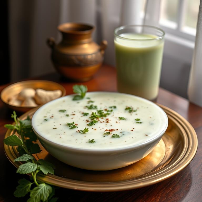 Borhani (Spiced Yogurt Drink) by Amina's Kitchen