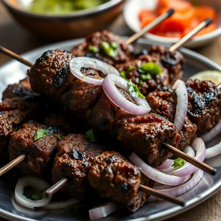 Shik Kebab (Grilled Skewers) by Bhabi Khaleda's Bawarchi