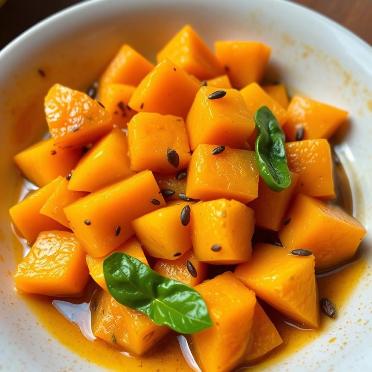 Mishti Kumra Bhaji (Sweet Pumpkin)